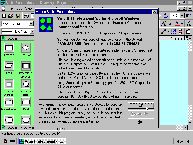 Visio 5 - About